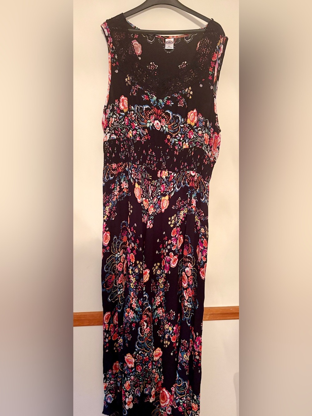 Vintage 90s Bila Boho Floral Paisley Maxi Dress